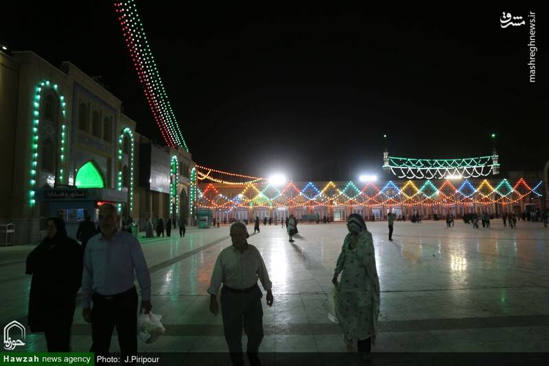 عکس/ حال و هوای مسجد مقدس جمکران در شب عید غدیر