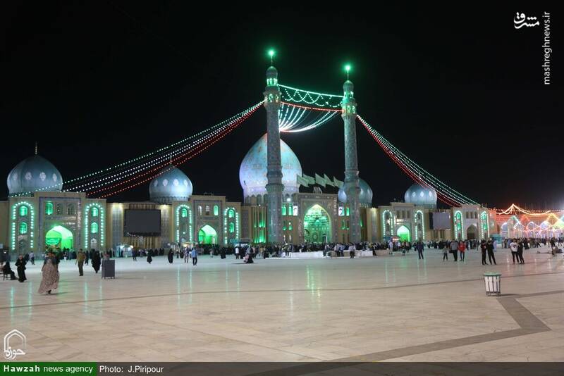 عکس/ حال و هوای مسجد مقدس جمکران در شب عید غدیر