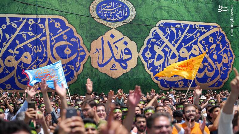عکس / مراسم جشن ظهر عید غدیر در هیئت رایهالعباس 15