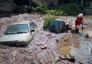 مصدومیت ۱۸ نفر و مفقودی ۲ نفر در سیل سوادکوه