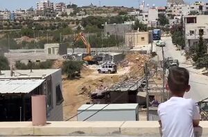 فیلم/ تخریب خانه‌ یک فلسطینی در بیت لحم