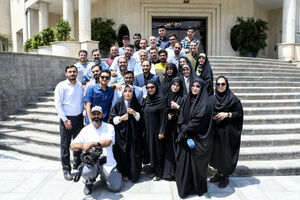 عکس/ اعضای هیأت دولت در جمع خبرنگاران