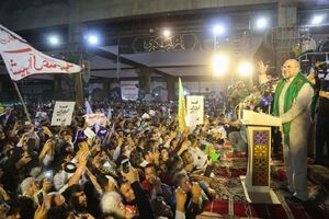 عکس/ جمعیت چشمگیر مردم غیور خوزستان در حمایت از محمدباقر قالیباف