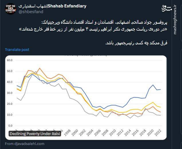 حتی در خروج از فقر هم فرق میکند چه کسی رئیسجمهور باشد