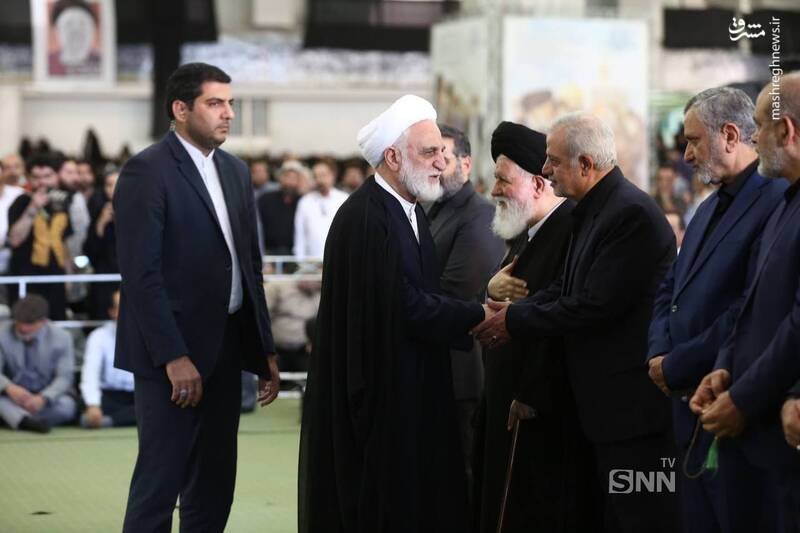 عکس / حضور چهره‌های سرشناس در مراسم چهلم شهدای خدمت در تهران 5