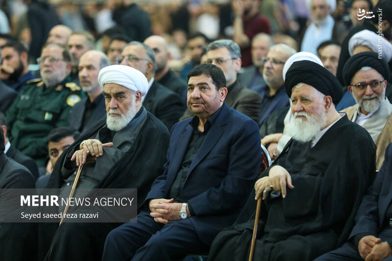 عکس / حضور چهره‌های سرشناس در مراسم چهلم شهدای خدمت در تهران 4