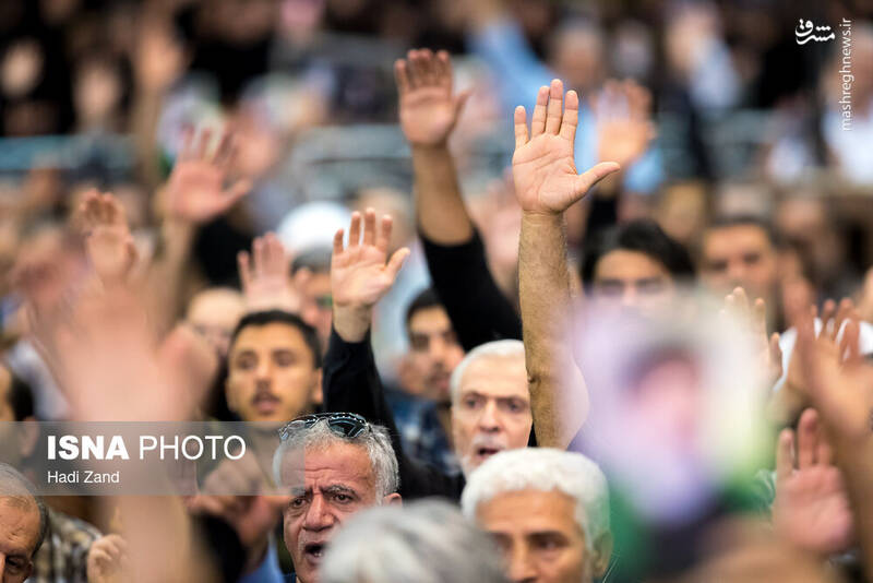 عکس/ مراسم اربعین شهید رئیسی و همراهان در مصلی تهران