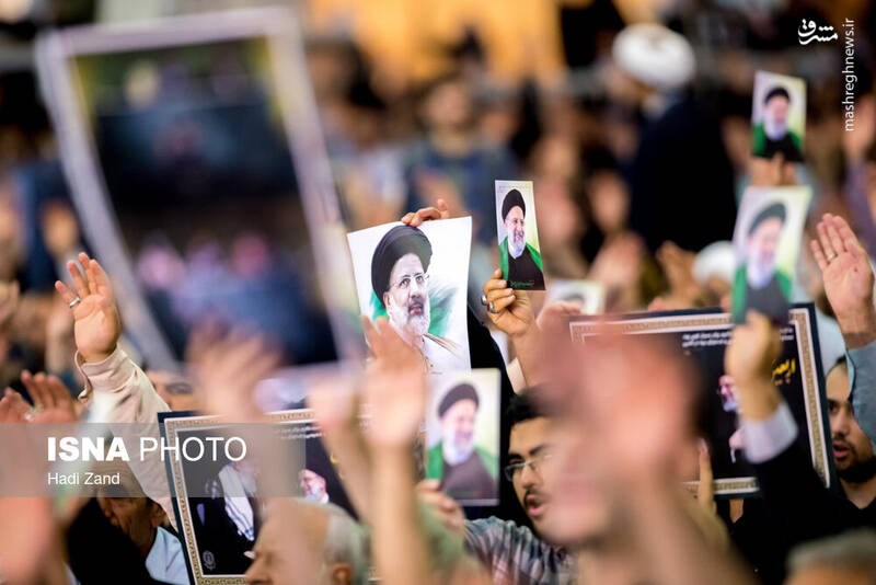عکس/ مراسم اربعین شهید رئیسی و همراهان در مصلی تهران