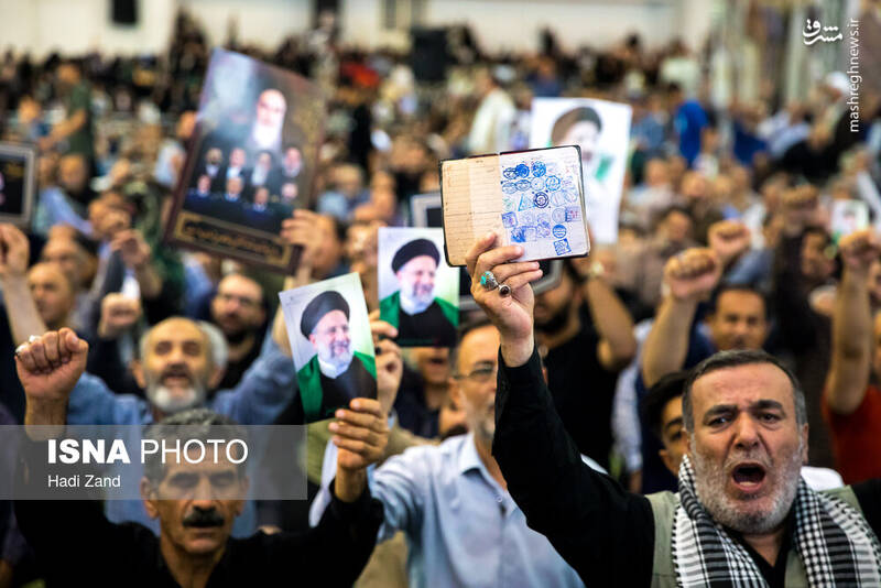 عکس/ مراسم اربعین شهید رئیسی و همراهان در مصلی تهران