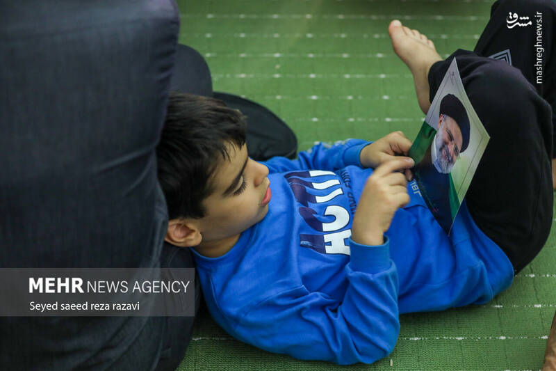 عکس/ مراسم اربعین شهید رئیسی و همراهان در مصلی تهران