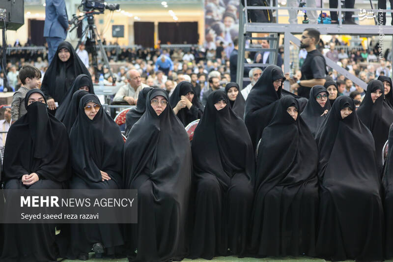 عکس/ مراسم اربعین شهید رئیسی و همراهان در مصلی تهران