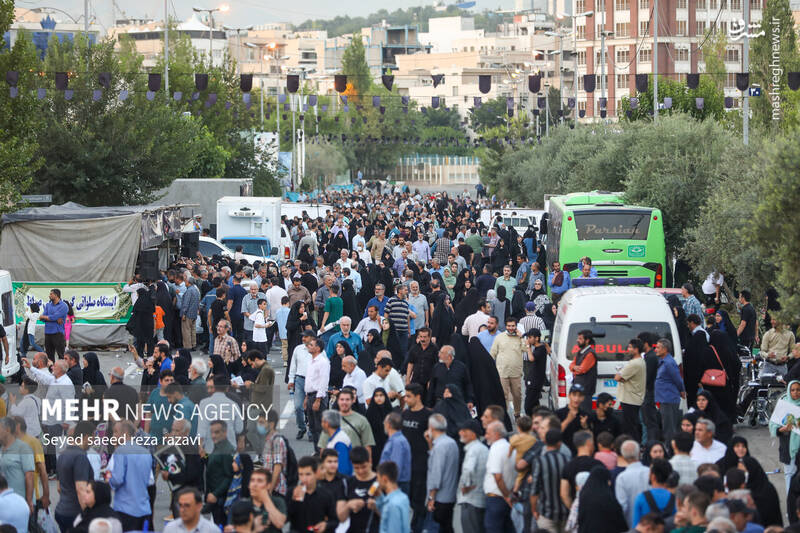 عکس/ مراسم اربعین شهید رئیسی و همراهان در مصلی تهران