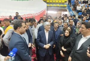 حضور وزیر ورزش در ورزشگاه شهید شیرودی