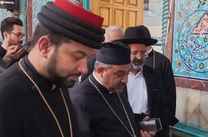 عکس / حضور رهبران اقلیت‌های دینی در حسینیه ارشاد
