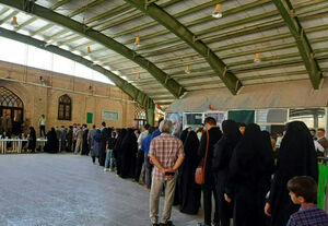 حضور پرشور مردم کرمانشاه پای صندوق‌های رأی