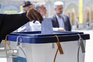 فیلم/صف مردم در  مسجدالنبی نارمک برای اخذ رای