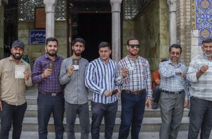 عکس/رأی گیری انتخابات ریاست جمهوری در حرم حضرت عبدالعظیم(ع)