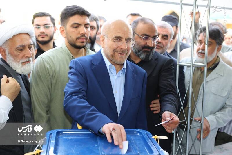 قالیباف در انتخابات شرکت کرد+ عکس