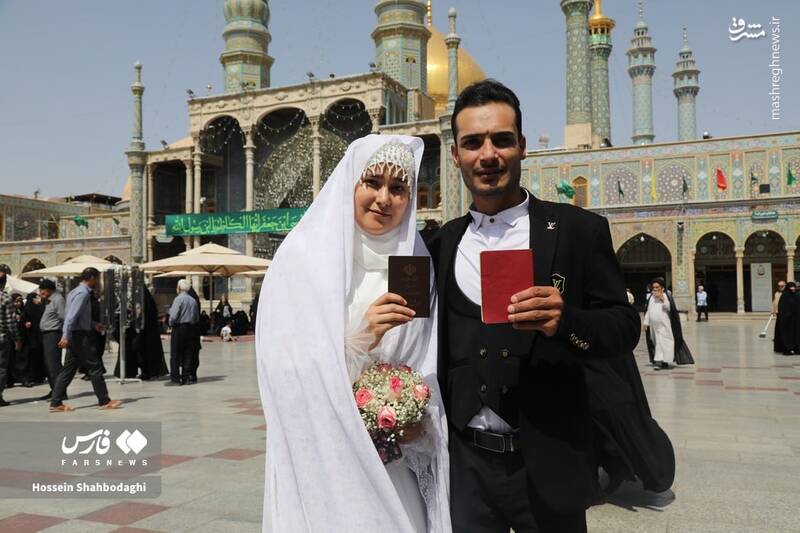 حضور عروس و دامادها پای صندوق های رای + عکس و فیلم 6