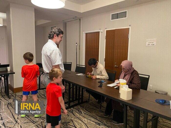مشارکت ایرانیان مقیم آمریکا در چهاردهمین انتخابات ریاست جمهوری ایران + فیلم و عکس