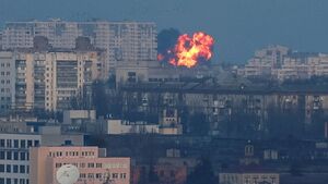 انفجار مهیب در انبار موشک و تسلیحات اوکراین