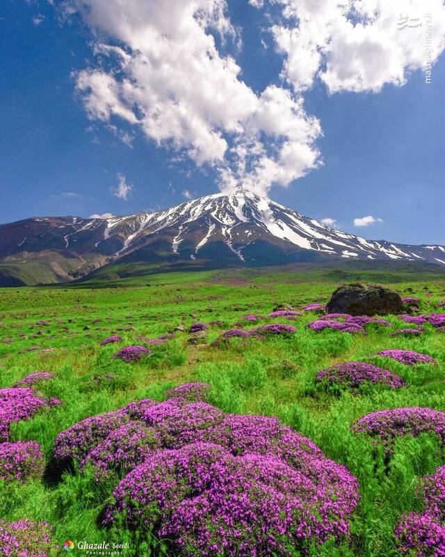 تصویری زیبا از جبهه شمالی دماوند