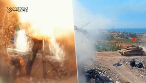 فیلم/ حملات خمپاره‌ای القسام علیه صهیونیست‌ها
