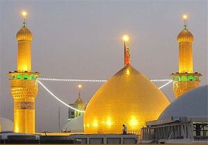 فیلم / برافراشتن نخستین خیمه عزای امام حسین (ع) در کربلا