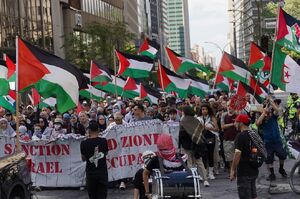 تظاهرات حمایتی اهالی کانادا از غزه و فلسطین