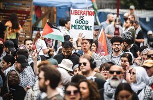 تظاهرات کانادایی‌ها در محکومیت نسل‌کشی صهیونیست‌ها در غزه