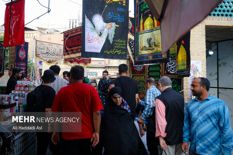 بازار سیاهه فروشان تهران در آستانه فرا رسیدن ماه محرم