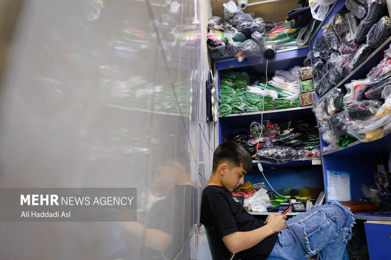 بازار سیاهه فروشان تهران در آستانه فرا رسیدن ماه محرم