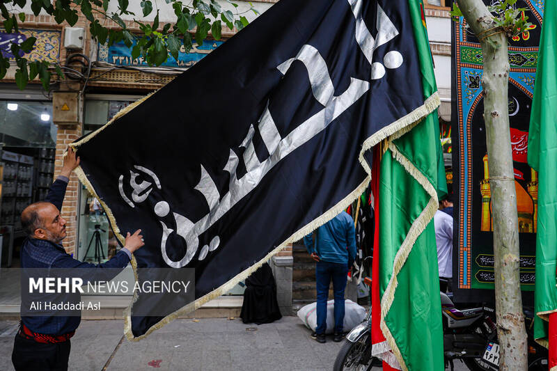 بازار سیاهه فروشان تهران در آستانه فرا رسیدن ماه محرم