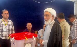 فیلم / حضور پورمحمدی در پای صندوق رای