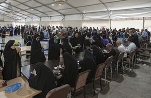 عکس/ حضور ایرانیان در پای صندوق رای در کربلا
