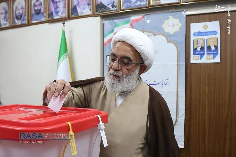 عکس / حضور چهرهها در پای صندوق رای 25