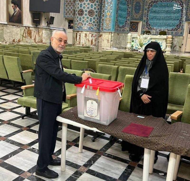 عکس / حضور چهرهها در پای صندوق رای 64