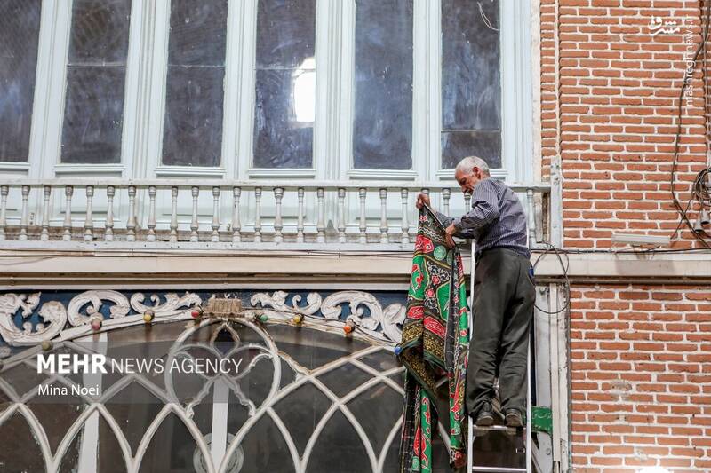 عکس/ سیاه پوش شدن بازار تاریخی تبریز