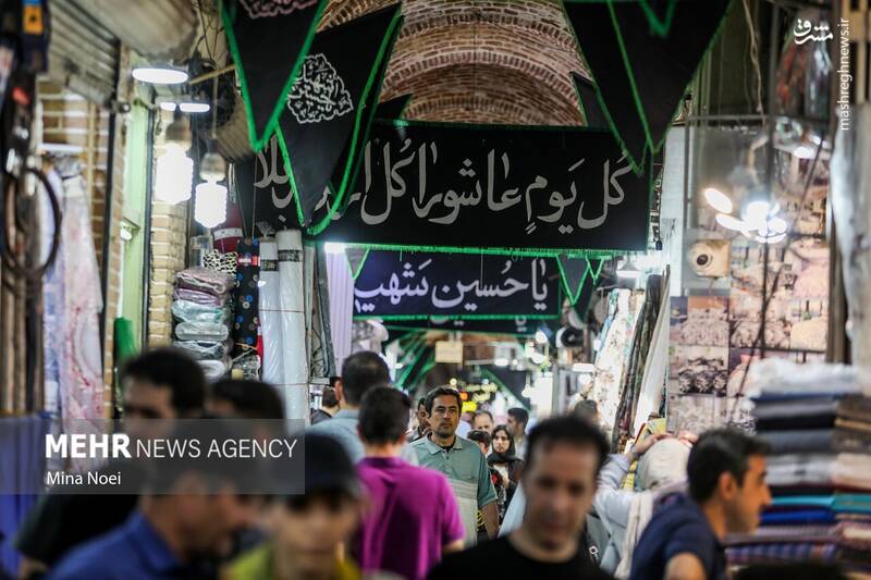 عکس/ سیاه پوش شدن بازار تاریخی تبریز