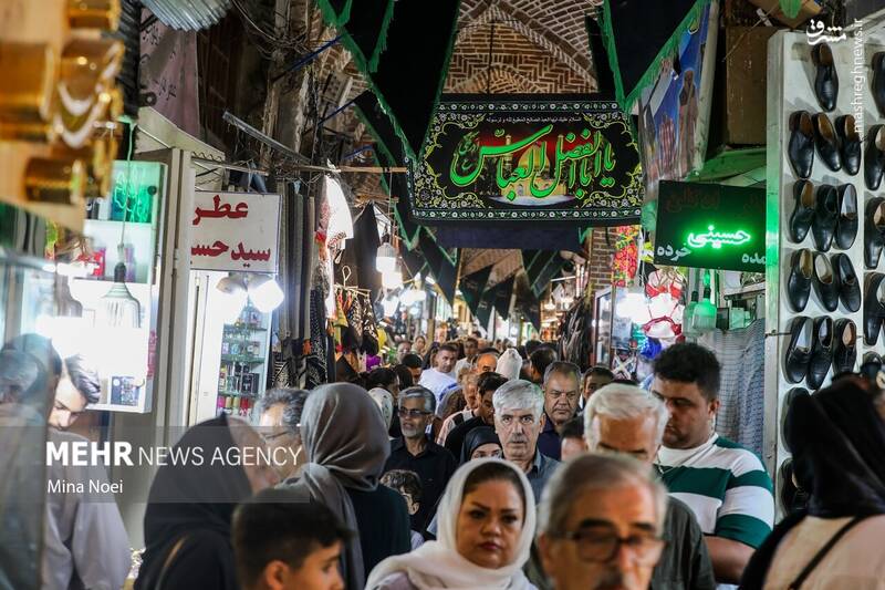 عکس/ سیاه پوش شدن بازار تاریخی تبریز