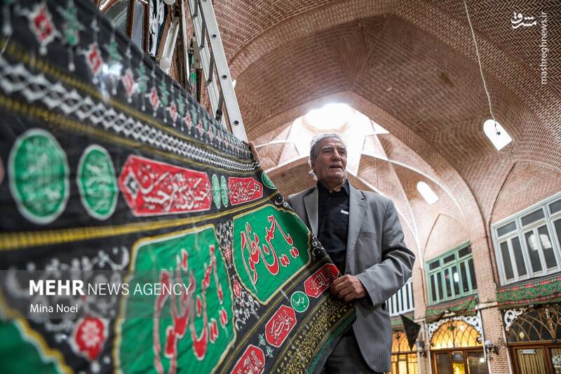 عکس/ سیاه پوش شدن بازار تاریخی تبریز