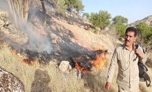 خائیز در آستانه سقوط/ رقص آتش با شاخه درختان +فیلم خائیز در آستانه سقوط/رقص آتش با شاخه درختان+فیلم