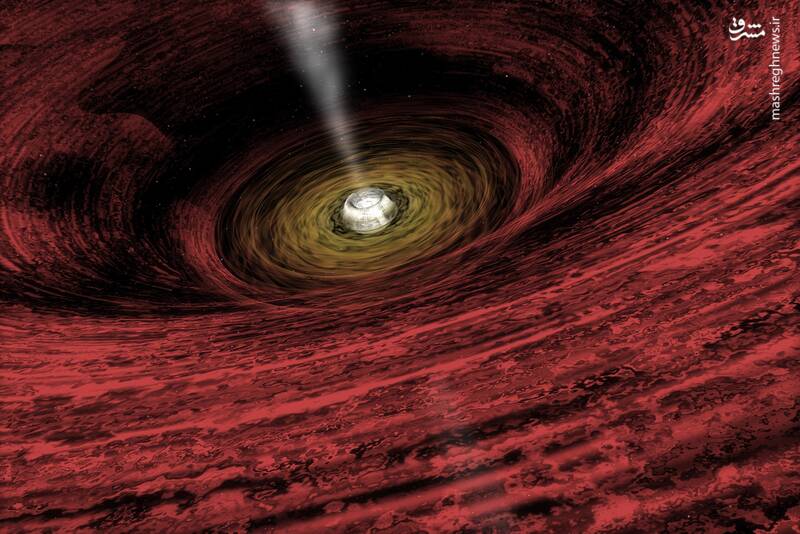 سیاهچاله‌ای عظیم در کیهان