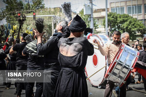 عکس/ عزاداری تاسوعای حسینی در کرمانشاه
