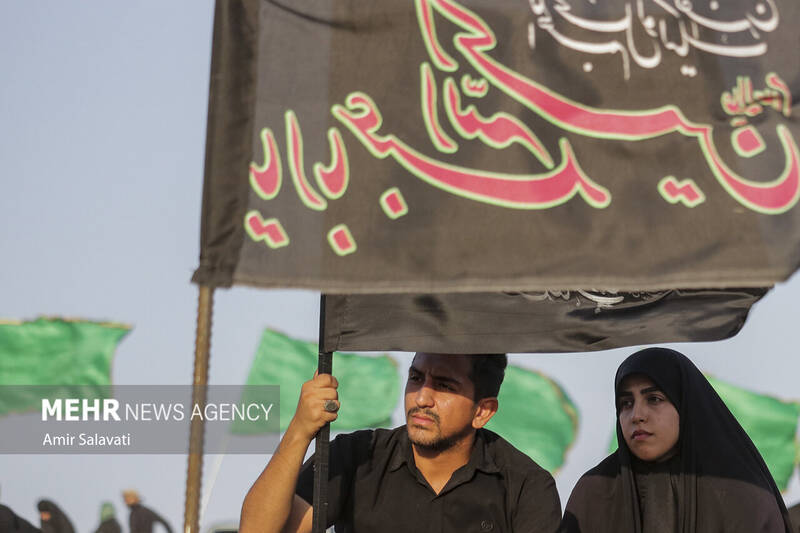 عزاداری آئینی سوگواری در صحرا