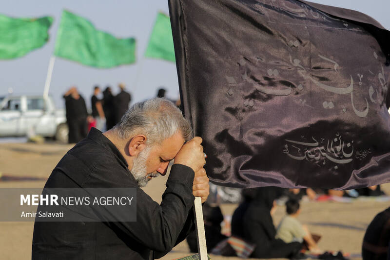 عزاداری آئینی سوگواری در صحرا