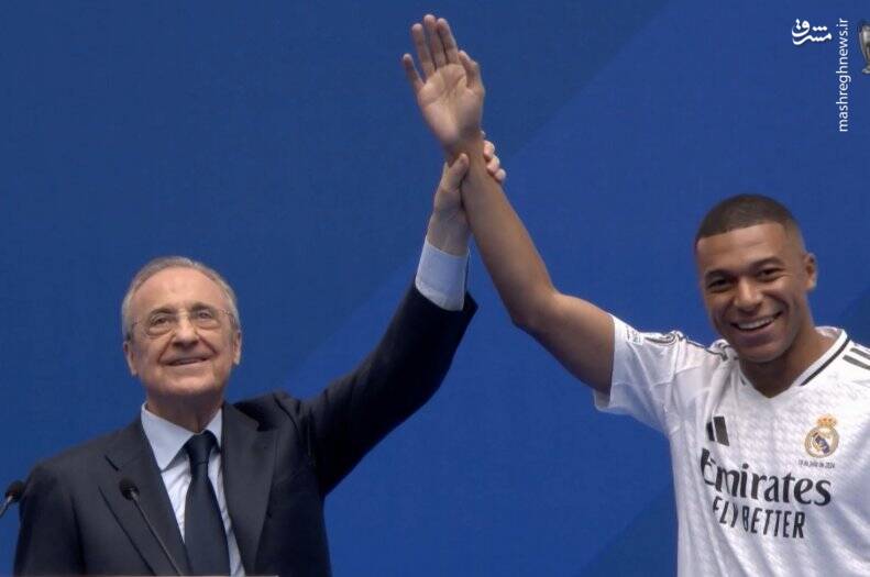 رونمایی باشکوه رئالمادرید از امباپه در حضور زیدان +عکس