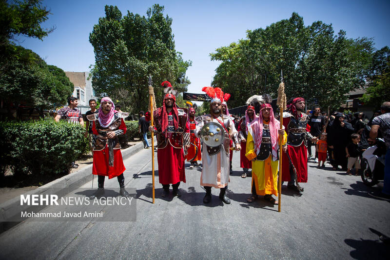 مراسم خیمه سوزان ظهر عاشورا - قزوین