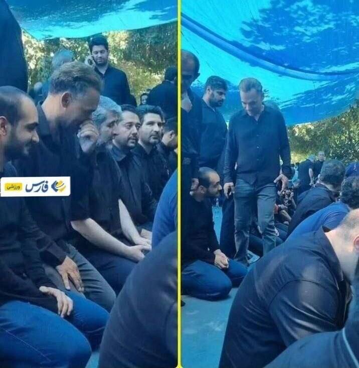 مورایس در بین عزاداران حسینی +عکس