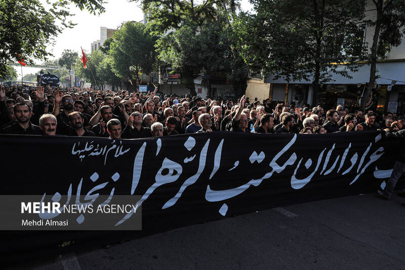 دسته عزاداری عصر عاشورا در زنجان